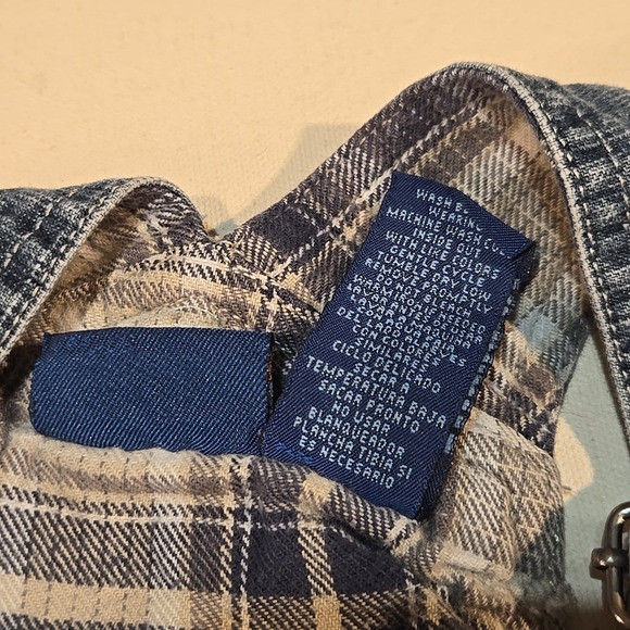 Little Legends 2T Toddler‎ Overalls Denim Blue Plaid Lined Superior Trucking Co. - Picture 5 of 9